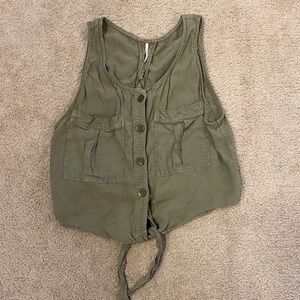 Free People tie cargo crop